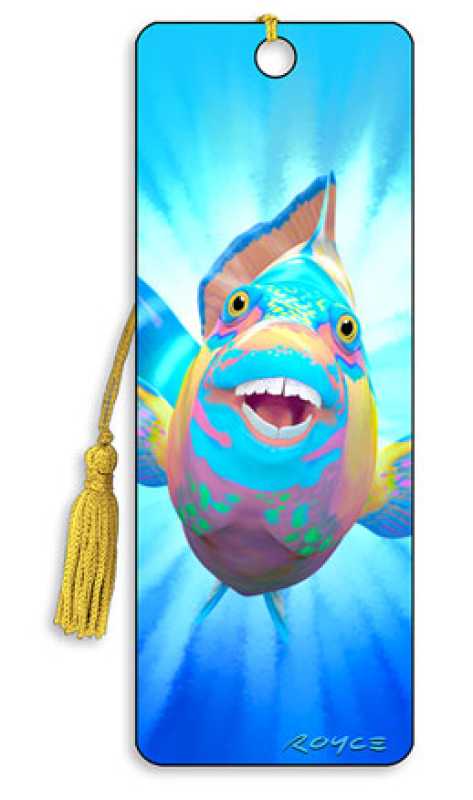3D Lesezeichen Papageifisch